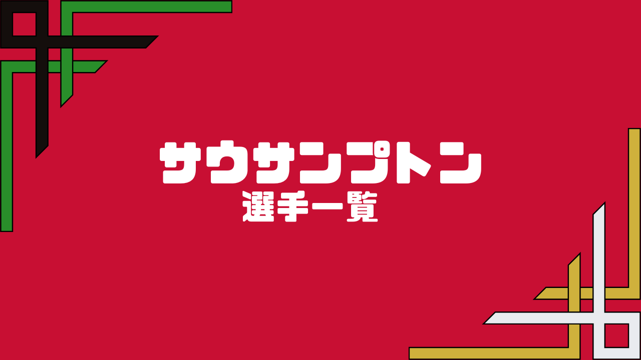 24-25シーズン　ディブリング　サウサンプトン サウサンプトンFC 2024/25【選手一覧・フォーメーション